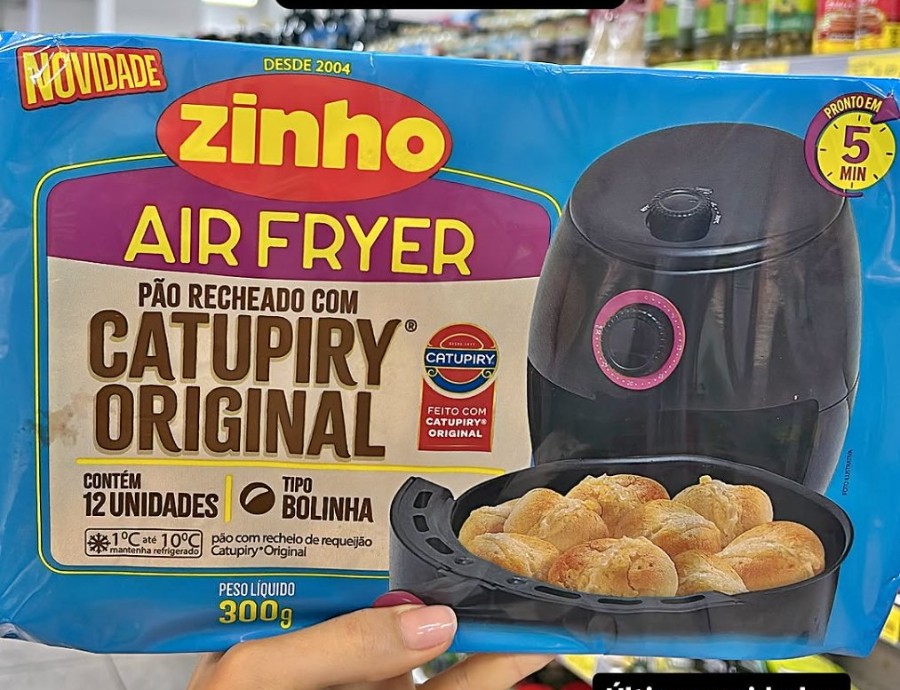 Pão Recheado com Catupiry Original Air Fryer
