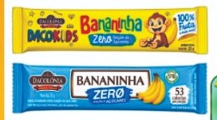 Barra Bananinha Zero Açúcar