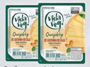 Queijo mussarela de castanha de caju QueijoVeg