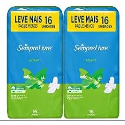 Absorvente Sempre Livre Adapt Suave com Abas