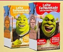 Leite fermentado Shrek Batavo