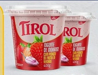 Iogurte com pedaços Tirol Kon