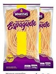 Massa caseira espaguete/talharim/caracol MIMASSAS