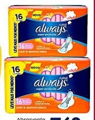 Absorvente com abas Always